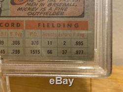 1956 MICKEY MANTLE PSA 4 VG- EX MC TOPPS #135 SIGNED AUTOGRAPH Grade 7 Rare