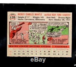1956 Topps # 135 Mickey Mantle GB Ex-Mt