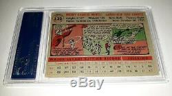 1956 Topps #135 Mickey Mantle Gray Back Card Graded PSA 4 VG EX Set Break
