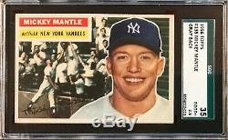 1956 Topps #135 Mickey Mantle Gray Back SGC 2.5