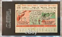 1956 Topps #135 Mickey Mantle Gray Back SGC 2.5