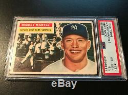 1956 Topps #135 Mickey Mantle Grey Back PSA 4.5 VG-EX+. New York Yankees