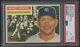 1956 Topps #135 Mickey Mantle Grey Back Yankees Psa 6 Ex/mt