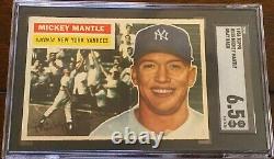 1956 Topps #135 Mickey Mantle (HOF) New York Yankees SGC 6.5 EX-MT+ Awesome