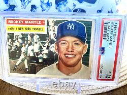 1956 Topps #135 Mickey Mantle HOF Yankees PSA 1