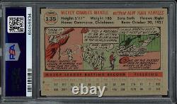 1956 Topps #135 Mickey Mantle PSA 6 Gray Back HOF New York Yankees Baseball Card