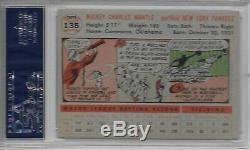 1956 Topps #135 Mickey Mantle PSA 8 Beautiful ('Dom T.')