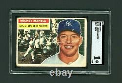 1956 Topps #135 Mickey Mantle SGC 1