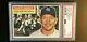 1956 Topps #135 Mickey Mantle White Back Psa 5 Excellent With Deep Rich Coloring