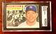 1956 Topps #135 Mickey Mantle White Back Sgc Authentic Beautiful Card No Creases