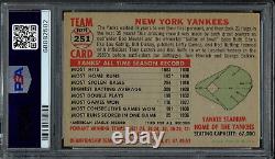 1956 Topps #251 New York Yankees PSA 5 Mantle Berra Stengel HOF Baseball Card