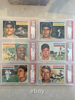 1956 Topps Baseball Complete Full Set Graded PSA 6/7 Set! 342/342
