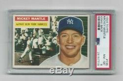 1956 Topps Baseball Mickey Mantle (#135) HOF -Gray Back- PSA 8 NM-MT