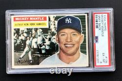 1956 Topps Baseball Mickey Mantle Gray Back #135 PSA 6 EX-MT High End