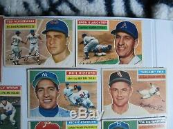 1956 Topps Baseball Near Complete Set (-14) Mantle + Major Stars + Hofers Vgex