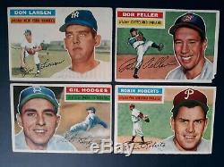 1956 Topps Baseball Near Complete Set (-14) Mantle + Major Stars + Hofers Vgex