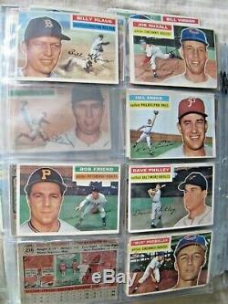 1956 Topps Baseball Near Complete Set (300/340) Mantle + Stars + Hofers Vgex+