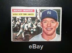 1956 Topps Card #135 Mickey Mantle New York Yankees