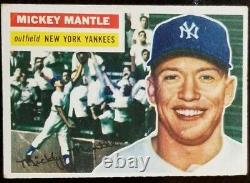 1956 Topps MICKEY MANTLE #135 Grey Back. Yankees HoF