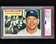1956 Topps Mickey Mantle #135 Psa 8 Nm-mt Sharp! + 1952 Topps Mickey Mantle Re