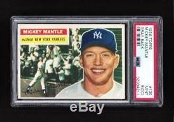 1956 Topps MICKEY MANTLE #135 PSA 9 MINT Beauty Centered L/R! + 1952 Topps RP