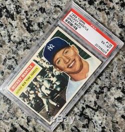 1956 Topps MICKEY MANTLE PSA 6 #135 Triple Crown Amazing Color High End-PMJS