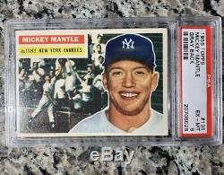 1956 Topps MICKEY MANTLE PSA 6 #135 Triple Crown Amazing Color High End-PMJS