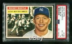 1956 Topps MICKEY MANTLE Yankees HOF #135 PSA 6