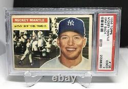 1956 Topps Mickey Mantle #135 PSA 2 Yankees HOF