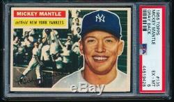 1956 Topps Mickey Mantle #135 PSA 6 ++ Very Well Centered, super eye appeal