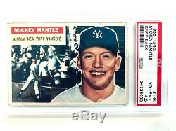 1956 Topps Mickey Mantle # 135 Psa 4.5 Vg Ex +