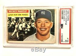 1956 Topps Mickey Mantle #135 STRONG PSA 1 WHITE BACK