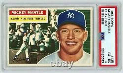1956 Topps Mickey Mantle Baseball Card #135, Graded PSA 4 VG-EX. CENTERED