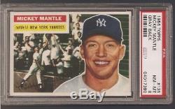 1956 Topps No. 135 Mickey Mantle Psa 8 Near Mint/mint Well Centered