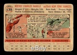 1956 Topps Set Break # 135 Mickey Mantle PR OBGcards