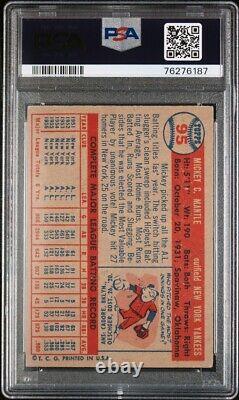 1957 TOPPS MICKEY MANTLE #95 PSA 4 Centered