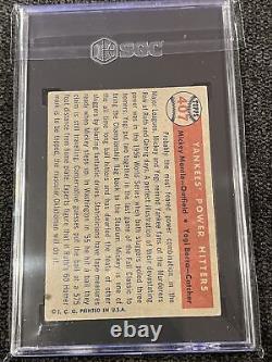 1957 Topps #407 Power Hitters Mickey Mantle Yogi Berra SGC 4.5 Baseball Card