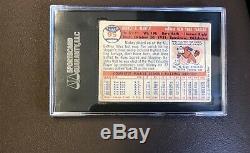 1957 Topps #95 Mickey Mantle Graded By SGC