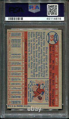1957 Topps #95 Mickey Mantle PSA 6 Sharp HOF New York Yankees