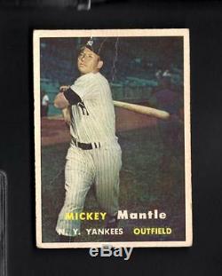 1957 Topps # 95 Mickey Mantle VG