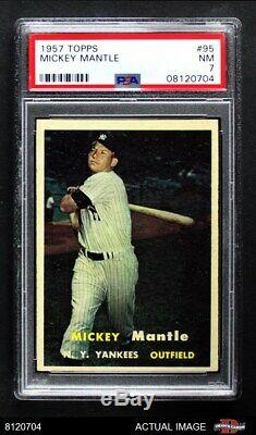 1957 Topps #95 Mickey Mantle Yankees PSA 7 NM