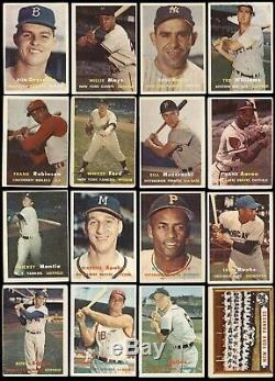 1957 Topps Baseball Complete Set (407) Mantle Mays Clemente Koufax Berra Aaron