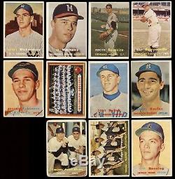1957 Topps Baseball Complete Set (407) Mantle Mays Clemente Koufax Berra Aaron