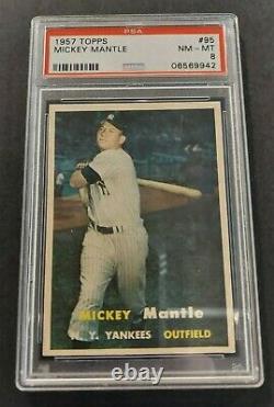 1957 Topps MICKEY MANTLE #95 PSA 8 NM-MT BEAUTIFULLY CENTERED