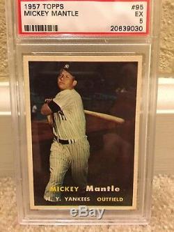 1957 Topps Mickey Mantle #95 PSA 5 +++ centered high-end