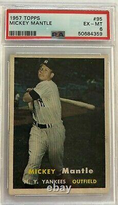 1957 Topps Mickey Mantle #95 PSA 6 + Newly Graded