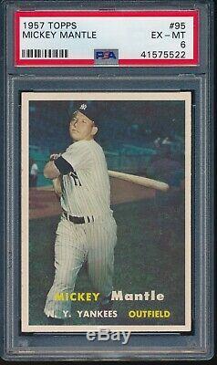 1957 Topps Mickey Mantle #95 PSA 6 ++ well Centered
