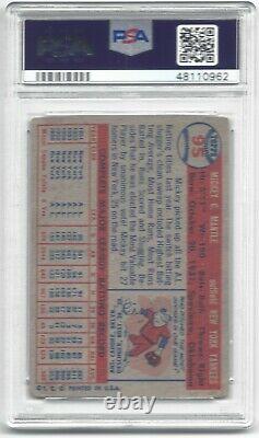 1957 Topps Mickey Mantle Vintage Baseball Card #95 New York Yankees GOOD PSA 2