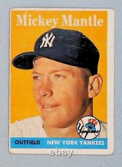 1958 Mickey Mantle Topps #150 READ Condition