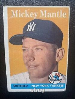 1958 TOPPS Mickey Mantle #150 New York Yankees Baseball Card